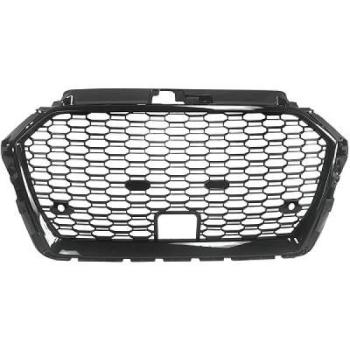 Frontgrill schwarz Sport mit Kennzeichenhalter für Audi A3, 8V Facelift ab 2016