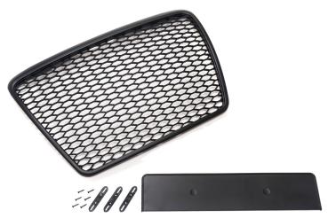 Set Frontgrill mit Kennzeichenhalter und Spiegelkappen für Audi A6 4F Facelift