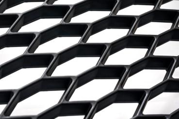 Set Frontgrill mit Kennzeichenhalter und Spiegelkappen für Audi A6 4F Facelift