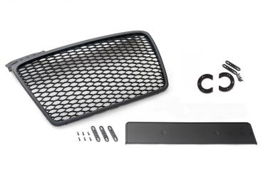 Frontgrill Sport schwarz mit Kennzeichenhalter passend für den Audi A4, B7