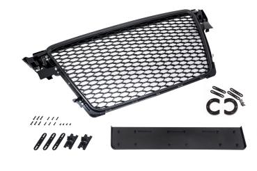Passend für Audi A4 B8 8K Grill ohne Emblem Schwarz Glanz