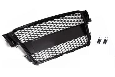 Frontgrill Sport schwarz mit Kennzeichenhalter für Audi A5 8T B8 2007-2011