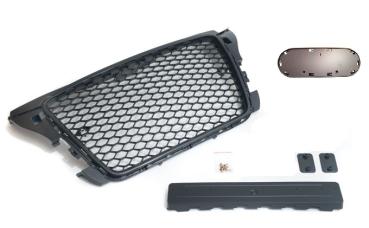 Für Audi A3 8P 8PA SPORTBACK Wabengrill mit Emblemhalter und mit PDC 08-13
