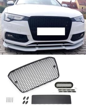 Sportgrill Frontgrill Kühlergrill Wabengrill Passend für Audi A5 S5 12-16 Wabengrill mit Emblemhalter