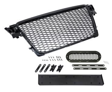 Kühlergrill Sport mit Emblem und Kennzeichenhalter für Audi A4 B8 8K 2007-2012