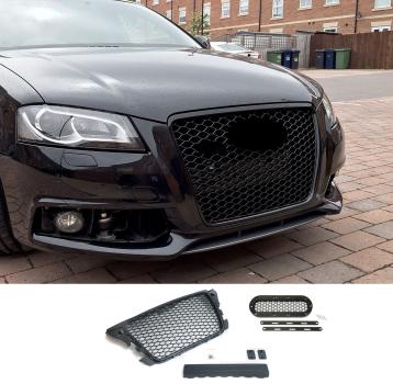 Sportgrill Frontgrill Kühlergrill Wabengrill Passend für Audi A3 8P Grill ohne PDC 08-13