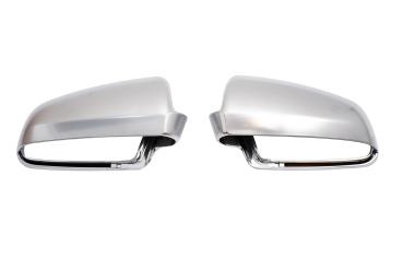 Sportgrill Frontgrill Kühlergrill Wabengrill Passend für Audi A6 4F 05-08 Wabengrill Sport Front Grill Spiegelkappen Alu Look