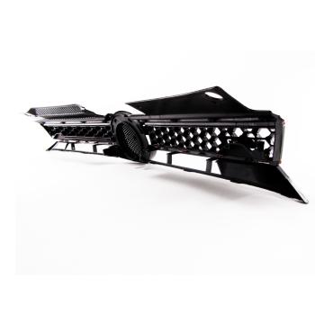 Preview: Golf 6 Kühlergrill, Sportgrill, mit Aussparung für das Emblem im Waben-Design passend für VW Golf 6 GTi, 2008 - 2012