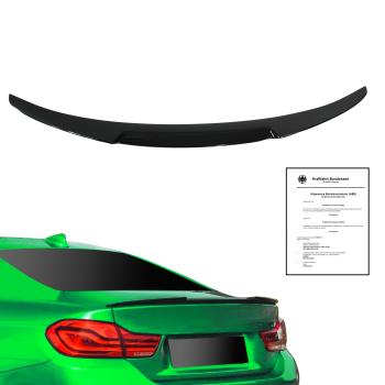 Heckspoiler 4er F32 Coupe schwarz glänzend mit ABE passend für BMW 4er (F32) Coupe, 2013-2021