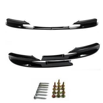 Frontspoilerlippe Frontflap Spoiler Splitter schwarz glänzend+ABE+ passend für F30, F31 10/2011-2019 (nur für M-Paket)