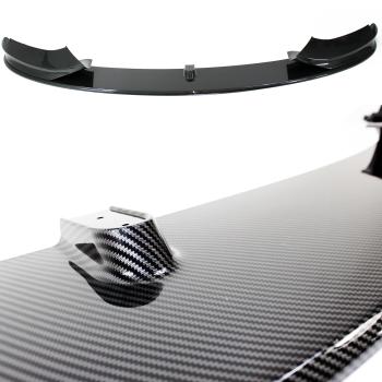 Preview: Frontspoiler Ansatz Lippe Stossstange Sport Performance +ABE+ Carbon Optik 3-teilig, für BMW 4er F32/ F33/ F36, 2013-2021