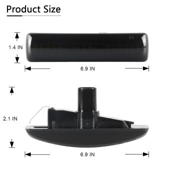 Led Seitenblinker schwarz kompatibel für LR Discovery III,Freelander II,RR Sport