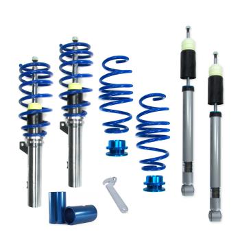 BlueLine Gewindefahrwerk HA Mehrlenker (Multilink) passend für VW Touran (1T) 1.0 TSI, 1.2 TSI, 1.4 TSI, 1.5 TSI, 2015-, Ø 50/55 mm!! (Achslast VA 1160 kg) nur passend bei HA Mehrlenker (Multilink), Gewinde/ Feder