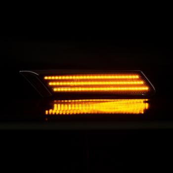 LED Seitenblinker Black Schwarz Kompatibel für Porsche 911 997 Boxster 987 Cayman 987c