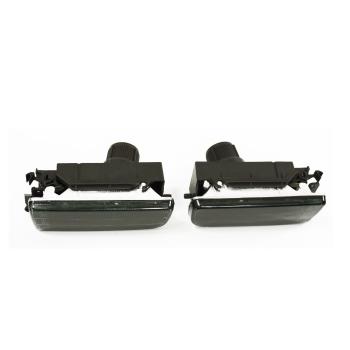 Preview: Nebelscheinwerfer Satz Schwarz smoke geriffelt passt für alle E36 passend für BMW E36, 1990-2000