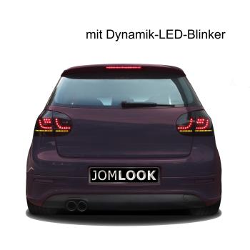 Preview: New Design LED Rückleuchten schwarz mit Dynamik Blinker passend für VW Golf 5 Bj. 03 - 08 Preview: New Design LED Rückleuchten schwarz mit Dynamik Blinker passend für VW Golf 5 Bj. 03 - 08
