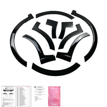 Radlaufleisten Radlaufschutz Radlaufabdeckung / Radlaufverbreiterung Set für VW Caddy VI (6) 21+ Hochglanz-schwarz mit ABE