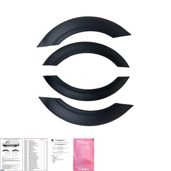 Radlaufleisten Radlaufschutz Radlaufabdeckung / Radlaufverbreiterung Set für VW Crafter / MAN TGE 17+ schwarz / matt mit ABE