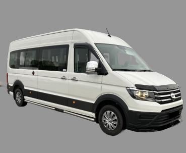 Radlaufleisten Radlaufschutz Radlaufabdeckung / Radlaufverbreiterung Set für VW Crafter / MAN TGE 17+ schwarz / matt mit ABE