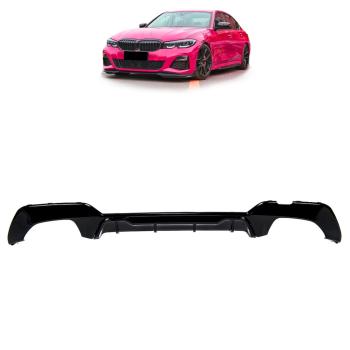 Performance Diffusor Schwarz glanz passt für BMW 3er G20 G21 M340i mit M-Paket