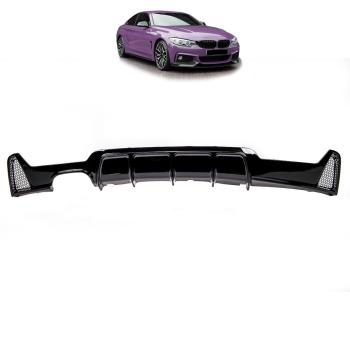 Sport Performance Heckdiffusor 2-Rohr schwarz glanz für BMW F32 F33 F36 M-Paket