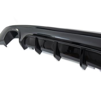 Heckansatz Heckspoiler Diffusor für BMW F22 Coupe F23 Cabrio für M-Paket 2-Rohr
