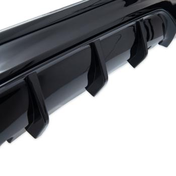 Heckansatz Heckspoiler Diffusor für BMW F22 Coupe F23 Cabrio für M-Paket 2-Rohr