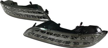 LED BLINKER + NEBEL OPTIK FÜR PORSCHE 911 997 CHROM FACELIFT 04-08