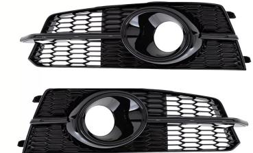 Frontgitter Set Schwarz Glanz S-Line passend für Audi A6 C7 Facelift 2014-2018