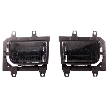 Nebelscheinwerfer SET Klarglas smoke + H3 Birnen für BMW E30 Facelift ab 1987