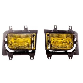 Nebelscheinwerfer SET Klarglas gelb + H3 Birnen für BMW E30 Facelift ab 1987