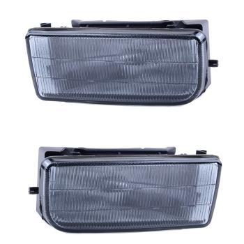 Nebelscheinwerfer SET Smoke Rauchglas schwarz geriffelt passt für alle BMW E36
