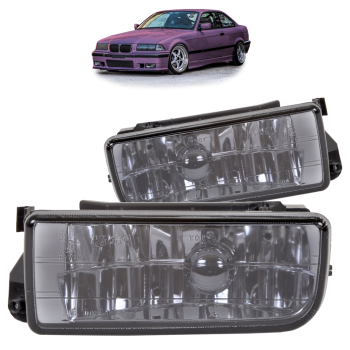 Set Nebelscheinwerfer Schwarz Smoke Rauchglas passt für alle Typen BMW E36 91-99