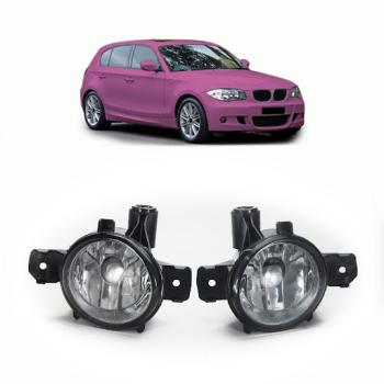 Klarglas Nebelscheinwerfer Schwarz klar passend für BMW E81 E87 X3 E83 X5 E70
