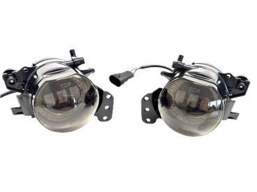 LED Nebelscheinwerfer Set für BMW 5er E60 / E61 03-10 schwarz/rauch (für M-Stoßstangen/M-Paket)