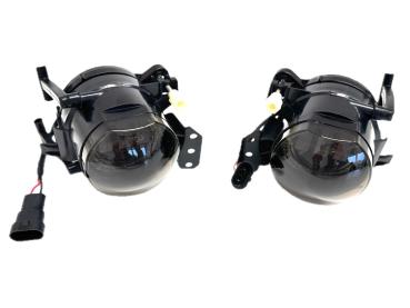 Preview: LED Nebelscheinwerfer Set für BMW 5er E60 / E61 03-07, 3er E90 / 91 04-12, 3er E46 Coupe/Cabrio 03-07 schwarz/rauch