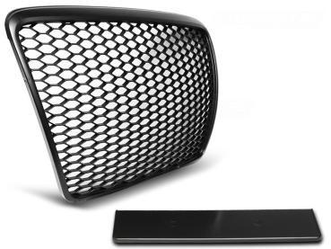 Sportgrill / Kühlergrill für Audi A6 C6 (4F) 09-11 matt schwarz in Wabendesign