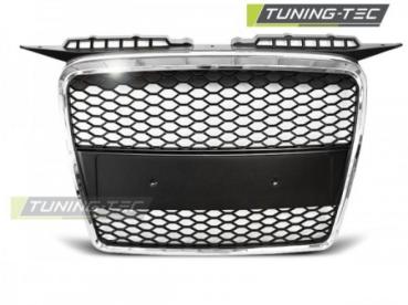 Sportgrill / Kühlergrill kompatibel mit Audi A3 8P 04-08 chrom in Wabendesign