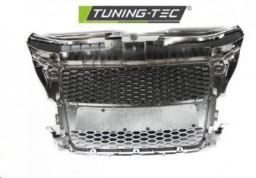 Sportgrill / Kühlergrill kompatibel mit Audi A3 8P Facelift 08-12 chrom in Wabendesign