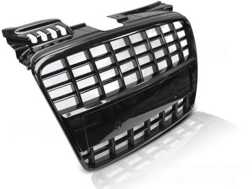 Sportgrill / Kühlergrill für Audi A4 B7 (8E) 04-08 Hochglanz schwarz