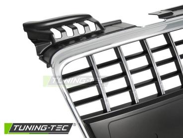 Preview: Sportgrill / Kühlergrill für Audi A4 B7 (8E) 04-08 chrom/matt schwarz
