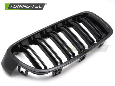 Preview: Sportgrill Doppelsteg Nieren für BMW 3er F30/F31 Limousine/Touring 11-18 Hochglanz schwarz