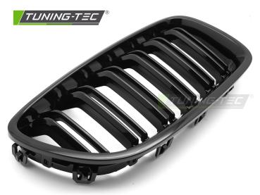 Preview: Doppelsteg Sportgrill Nieren für BMW 5er F10/F11 Limousine/Touring 10-16 Hochglanz schwarz