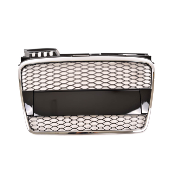 Sportgrill / Kühlergrill für Audi A4 B7 05-08 chrom/schwarz in Wabengitter Optik