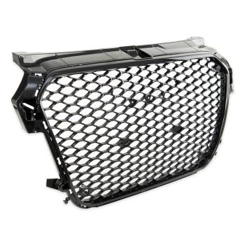 Kühlergrill Waben Grill Schwarz hochglanz Sport für Audi A1 8X 2010-2015