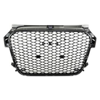 Kühlergrill Waben Grill Schwarz hochglanz Sport für Audi A1 8X 2010-2015