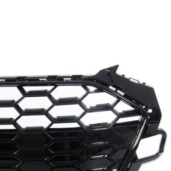 Wabengrill Breit Kühlergrill Schwarz Glanz für Audi A4 B9 Facelift mit S Line