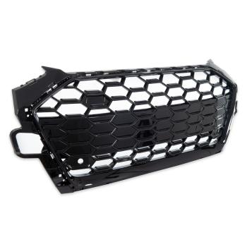 Wabengrill Breit Kühlergrill Schwarz Glanz für Audi A4 B9 Facelift mit S Line