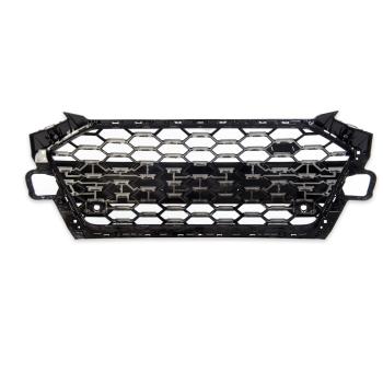 Wabengrill Breit Kühlergrill Schwarz Glanz für Audi A4 B9 Facelift mit S Line