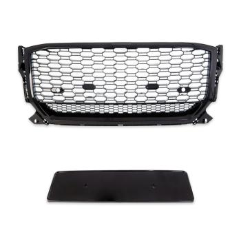Wabengrill Kühlergrill Schwarz glanz komplett Gitter für Audi Q2 GA alle Modelle